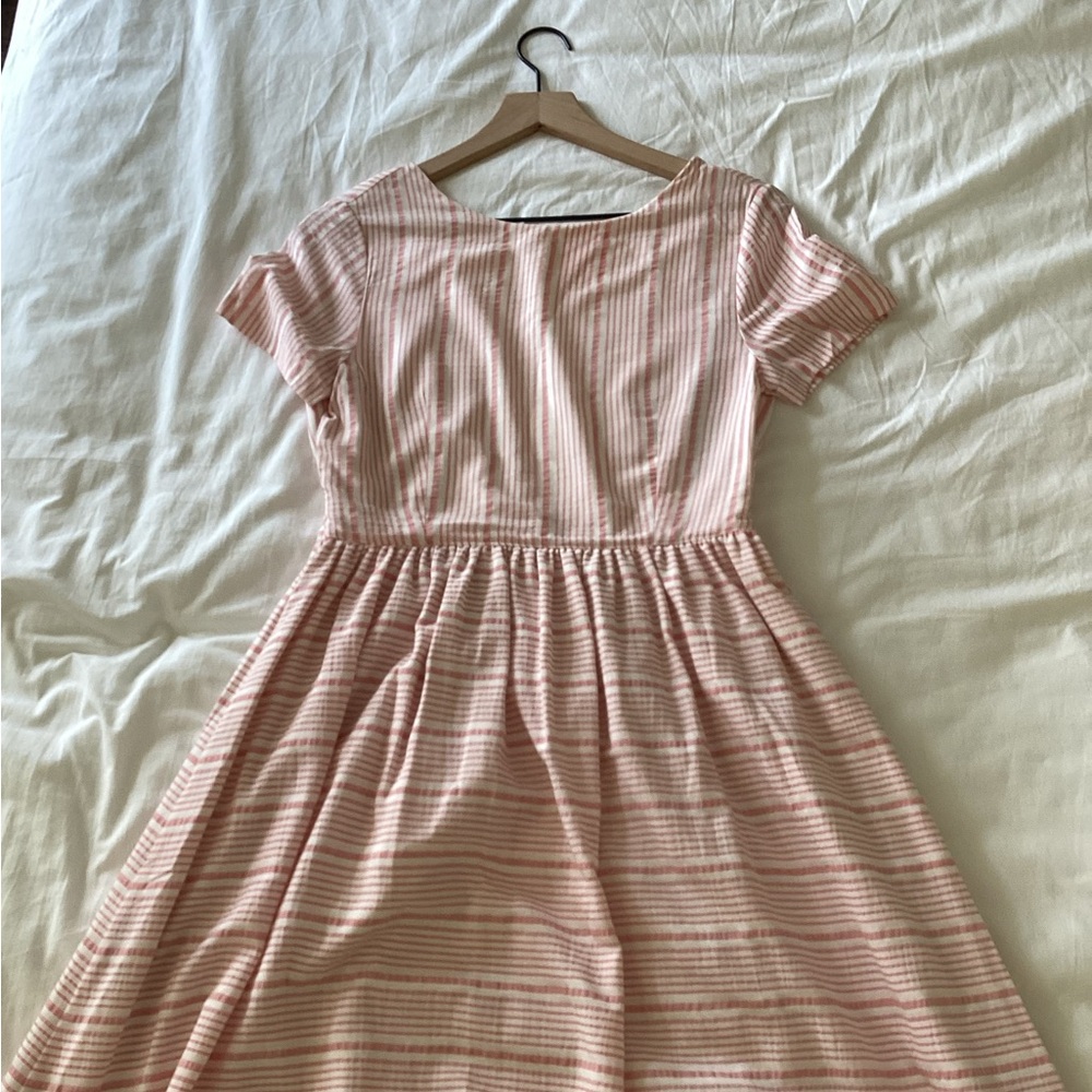 Pink backless dress